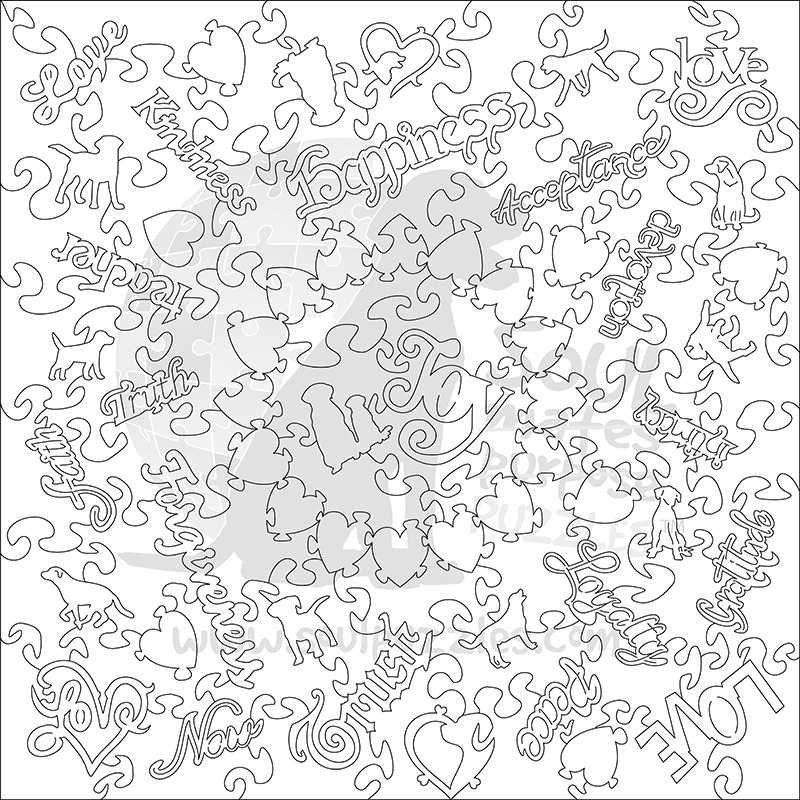 Soul Puzzles | Dog Lovers Series | Whimsy Wood Puzzle