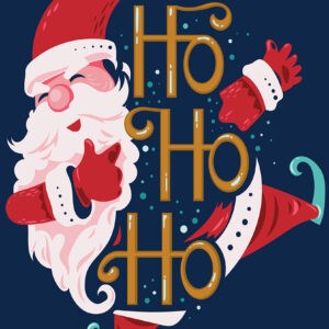 Christmas Postcard: HoHoHo - 88 pieces