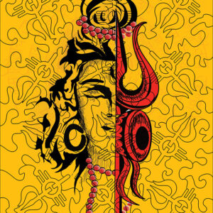 Alternative view of Hindu Postcard: Mahadev - 88 pieces