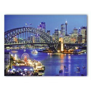 Sydney Harbour at Night - Showpiece XS - 150 pieces with matching easel & frame
