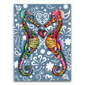 The Colorful Hippocampus - Showpiece XS - 150 pieces with matching easel & frame
