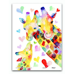 Giraffe Family - Showpiece XS - 150 pieces with matching easel & frame