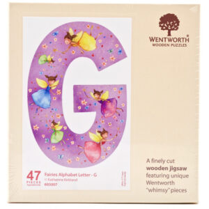 Fairies Whimsy Wood Alphabet Letter G (47 Pieces) Shaped