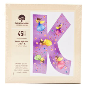 Fairies Whimsy Wood Alphabet Letter K (45 Pieces) Shaped