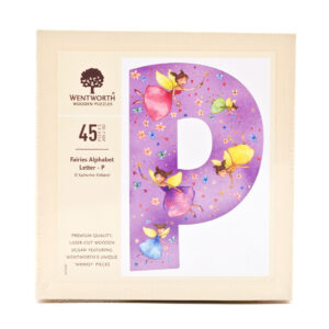 Fairies Whimsy Wood Alphabet Letter P (45 Pieces) Shaped