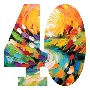 Alternative view of Soul Puzzles Number 40 Shaped Wood Jigsaw – 40th Birthday & Anniversary Milestone Puzzle (200x200mm)